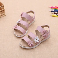 summer toddler baby girls kids sandals teenage cute florals sweet princess soft quality children beach sandals shoes size 21 35