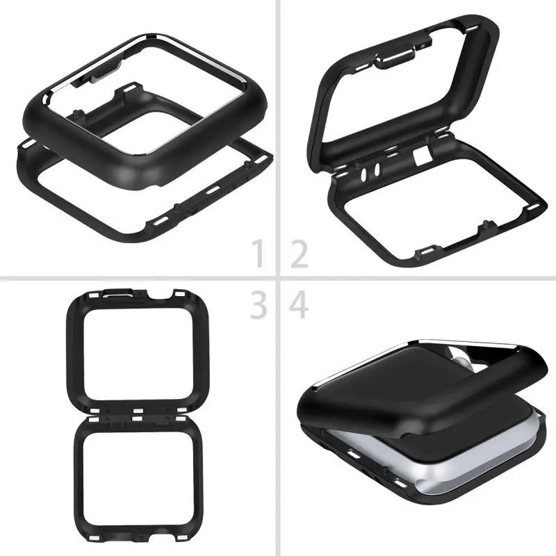 Магнитный защитный чехол Kuulee с металлической рамкой для Apple Watch 38 мм 42 серия 1 2 3