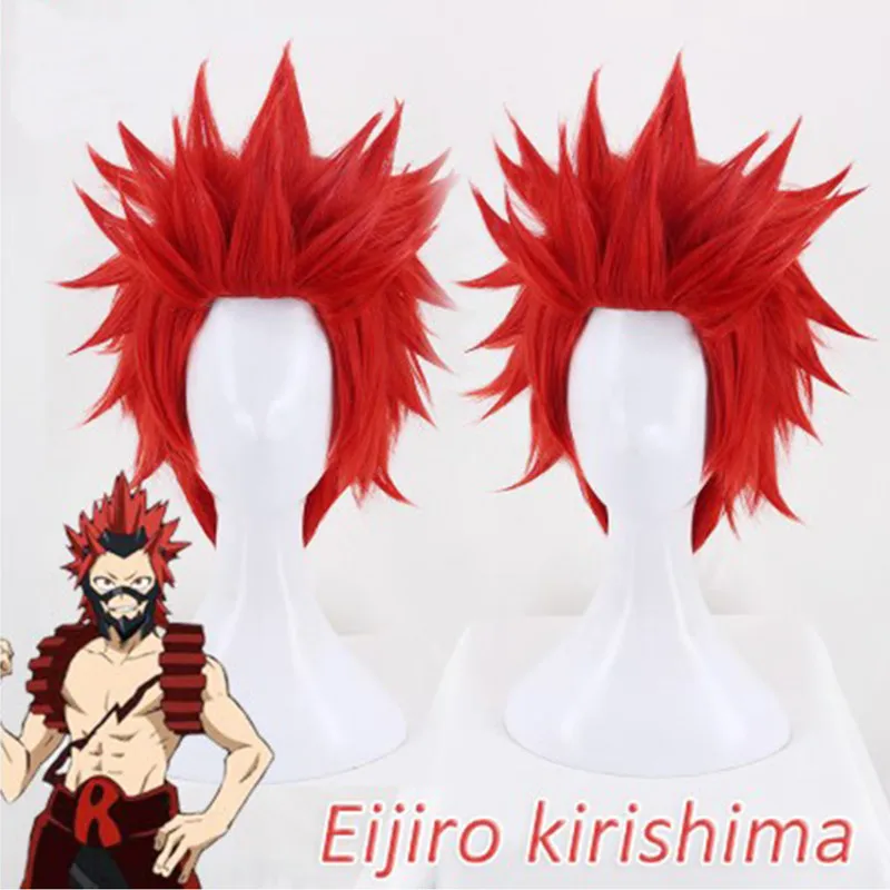 

Eijirou Kirishima Wig Boku No Hero Academia Anime Cosplay Wig Synthetic My Hero Academia/Academy Cosplay Hair Anime Wigs