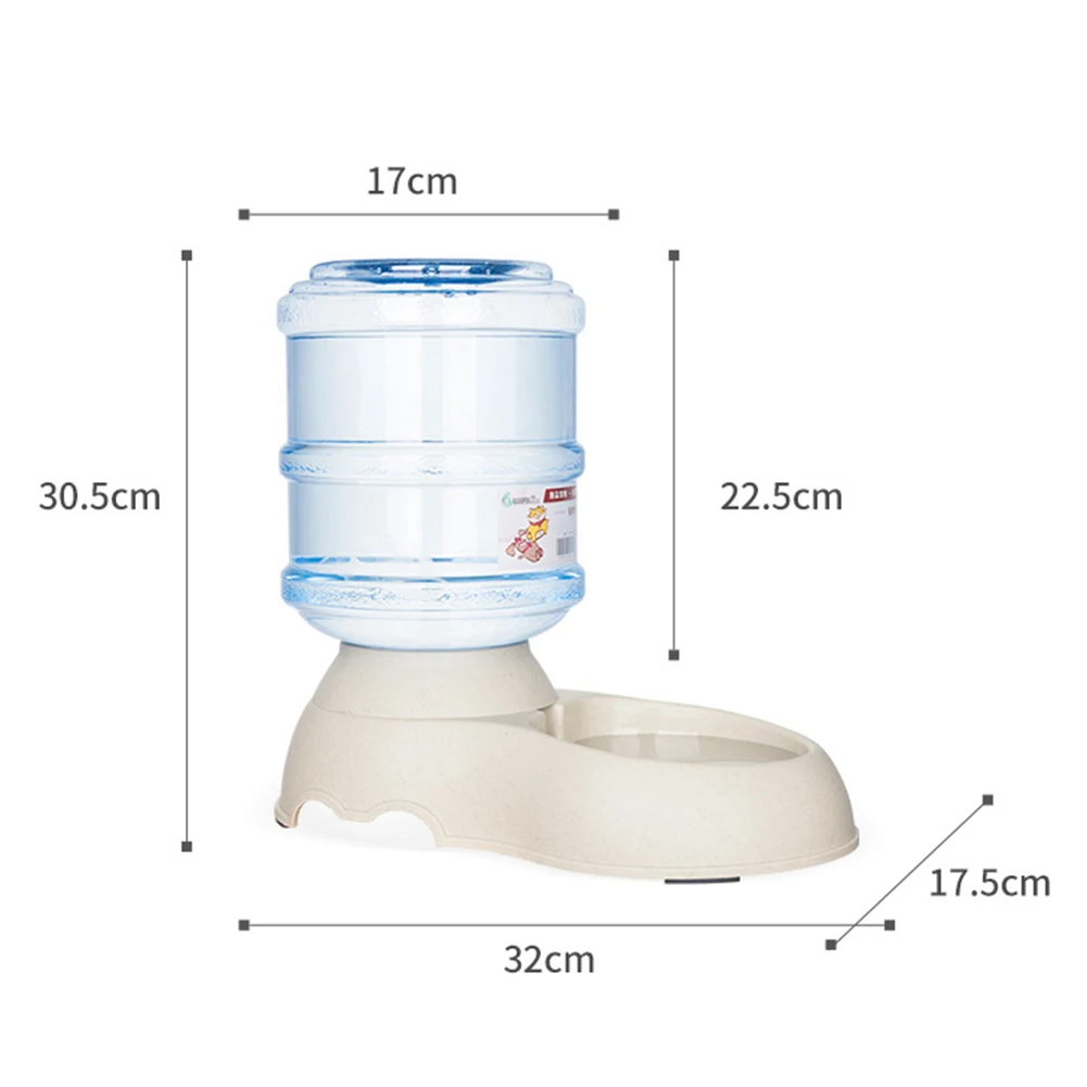 

3.75L Pet Dog Cat Automatic Feeder Drinker Puppy Plastic Food Water Dispenser Feeding Drinking Bowl Dish Pet Products Supplies