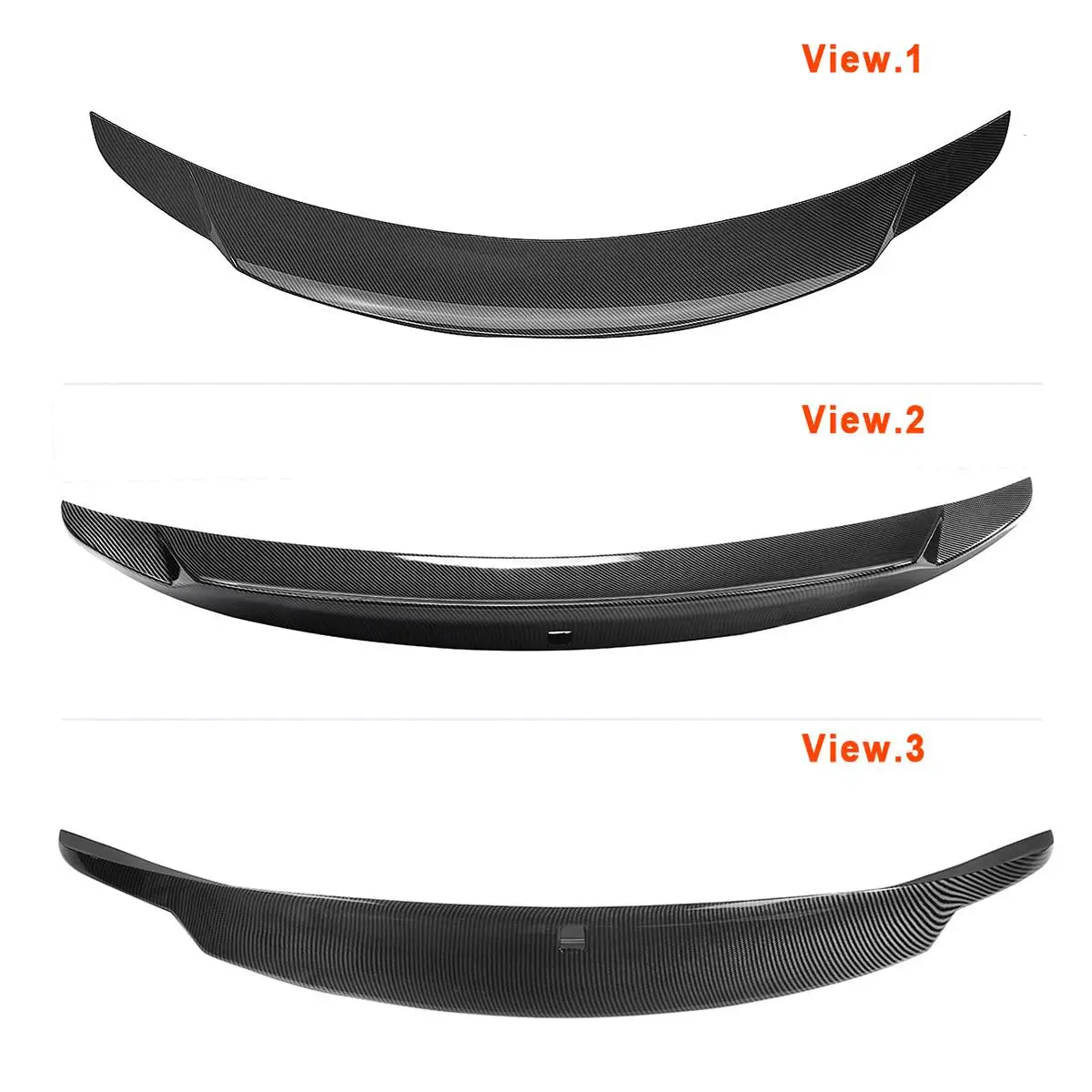 Автомобильный задний спойлер из углеродного волокна для заднего крыла подходит