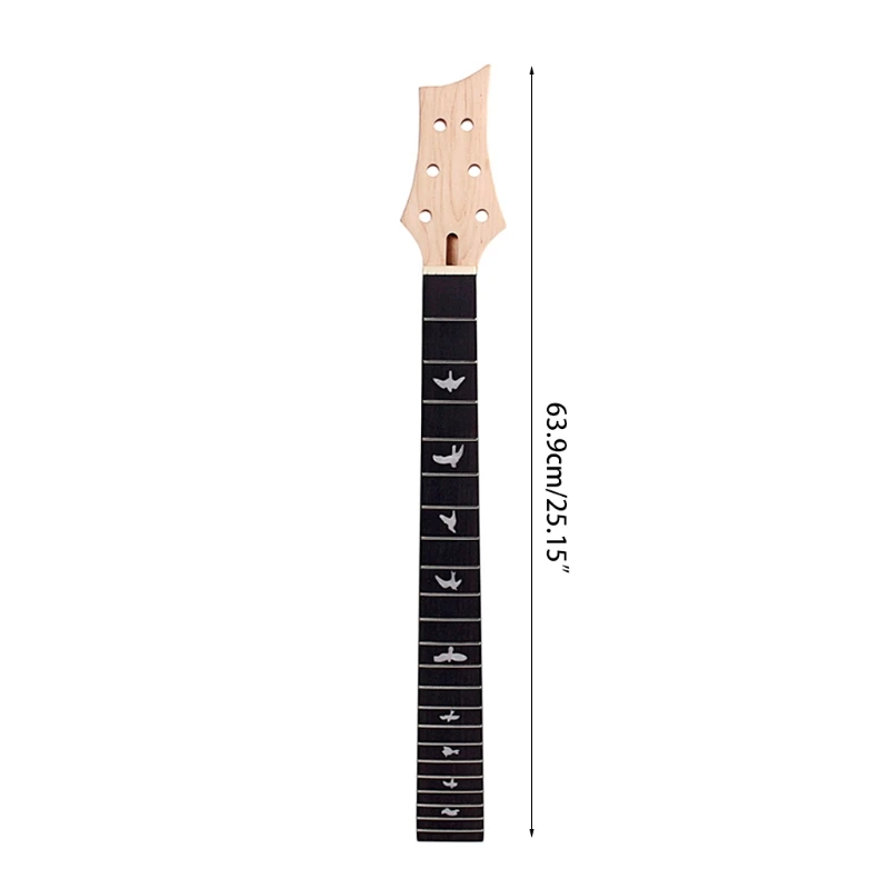 

2021 Top Electric Guitar Neck Solid Wood Maple DIY Replace 22 Frets 24.75in Truss Rod