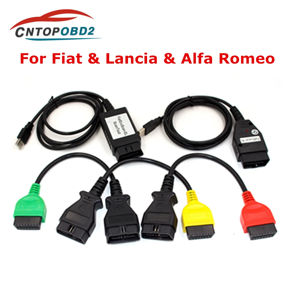 Диагностический кабель OBD2 для Fiat ECU Scan MultiECUScan адаптер / Alfa Romeo Lancia OBD сканер|Кабели
