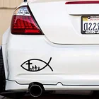 Забавная наклейка для автомобиля в виде рыбы s и наклейки аксессуары для автомобиля