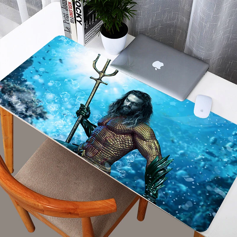 

Modern Mouse Pad HD Printing Keyboard Cushion Office Home Desk Mat Supplies Aquaman Pattern mousepad Large Size