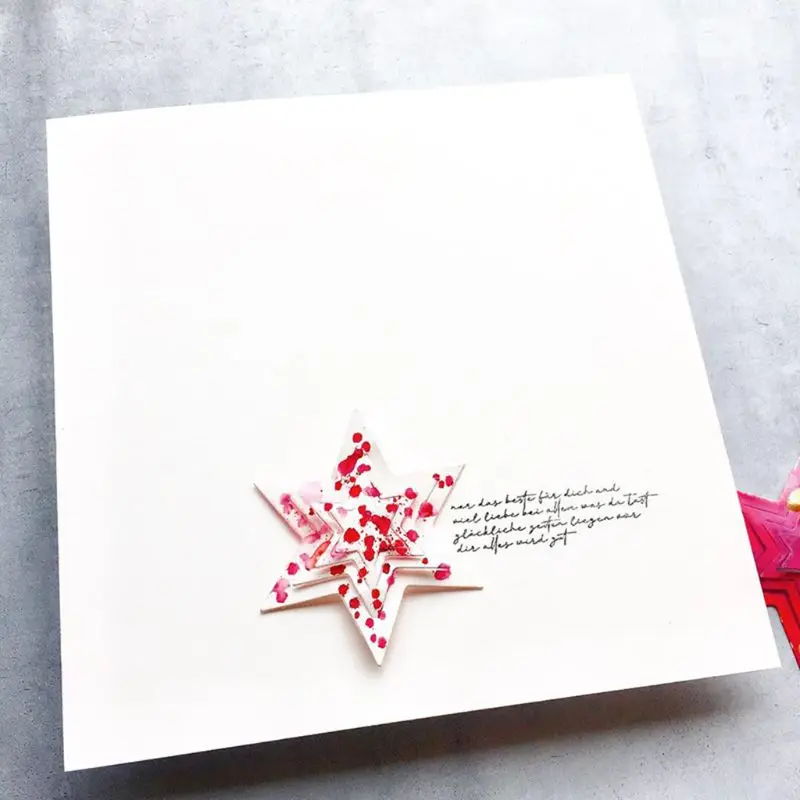 Звездочки для резки металла Трафаретный Скрапбукинг DIY штамп альбомов бумажная