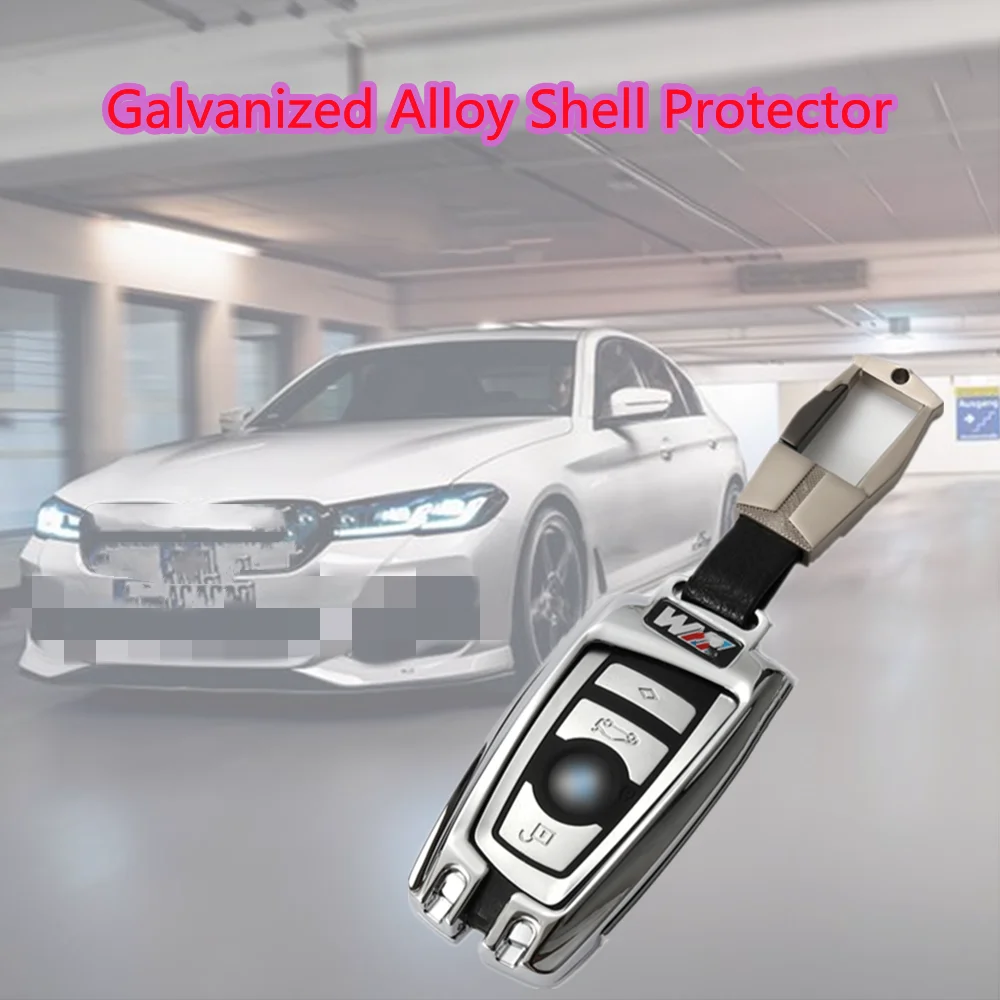 

Galvanized Alloy Key Case Cover Keychain Protective Shell Holder for For BMW 3 4 5 Series 320i 530i 550i F20 F21 F30 F31 F25 F01