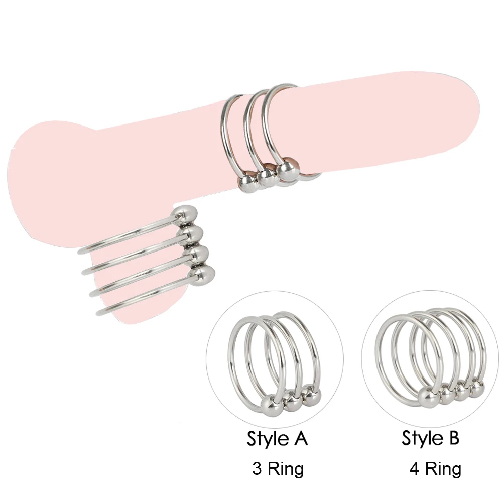 Мужское кольцо для пениса из нержавеющей стали интимные игрушки мужчин задержки