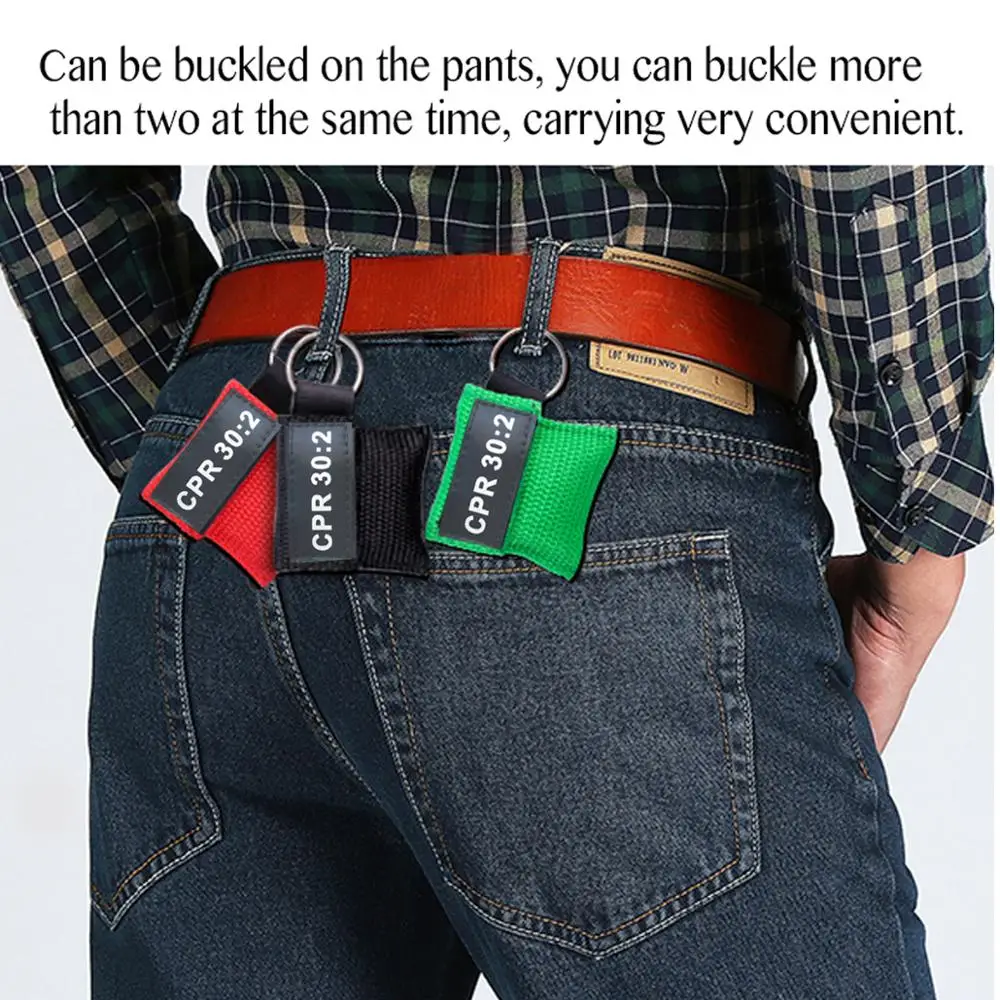 100 шт. брелок жизнь маска для искусственного дыхания при реанимации Одноразовые