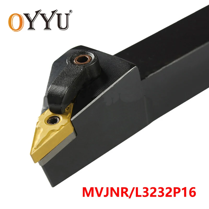 

OYYU MVJNR MVJNL 32mm MVJNR3232P16 MVJNL3232P16 Lathe Cutter Shank Turning Tool Holder MVJNL use Carbide Inserts VNMG16 CNC