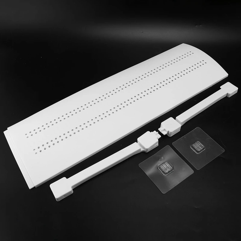 

Adjustable Air Conditioner Deflector Confinement Air Deflector Outlet Air Wing Air Cooled Anti Blast Baffle Wind ,White