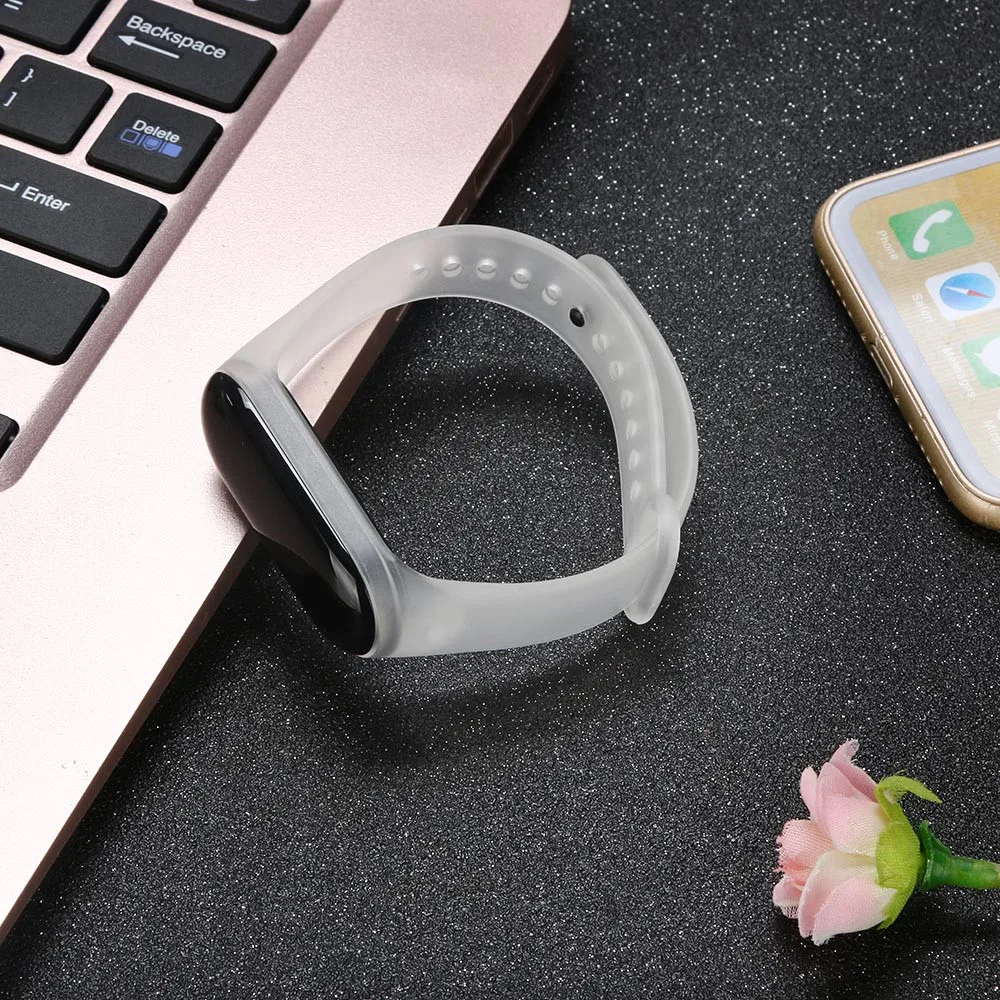 

Clear Soft Silicone Unique Replacement Wristband Strap for Xiaomi Mi Band 3 Quick Release Running Wrist Support Accessories