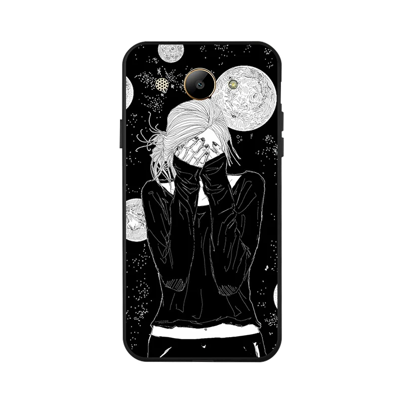 Black Soft Silicone Phone Cover For Huawei Y3 2017 Case / Y5 lite CRO-U00 CRO-L22 U00 5.0&quot Cases |