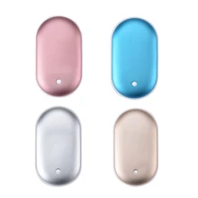 Portable Mini Hand Warmer 2 In 1 USB Rechargeable Cobblestone Pocket Mobile Power Bank Reusable Electric Winter Heater PXPC