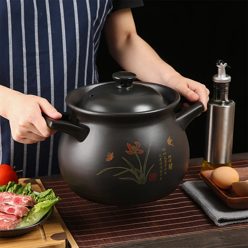 Кастрюля плита бытовой газовый суп газовая специальный керамический маленький