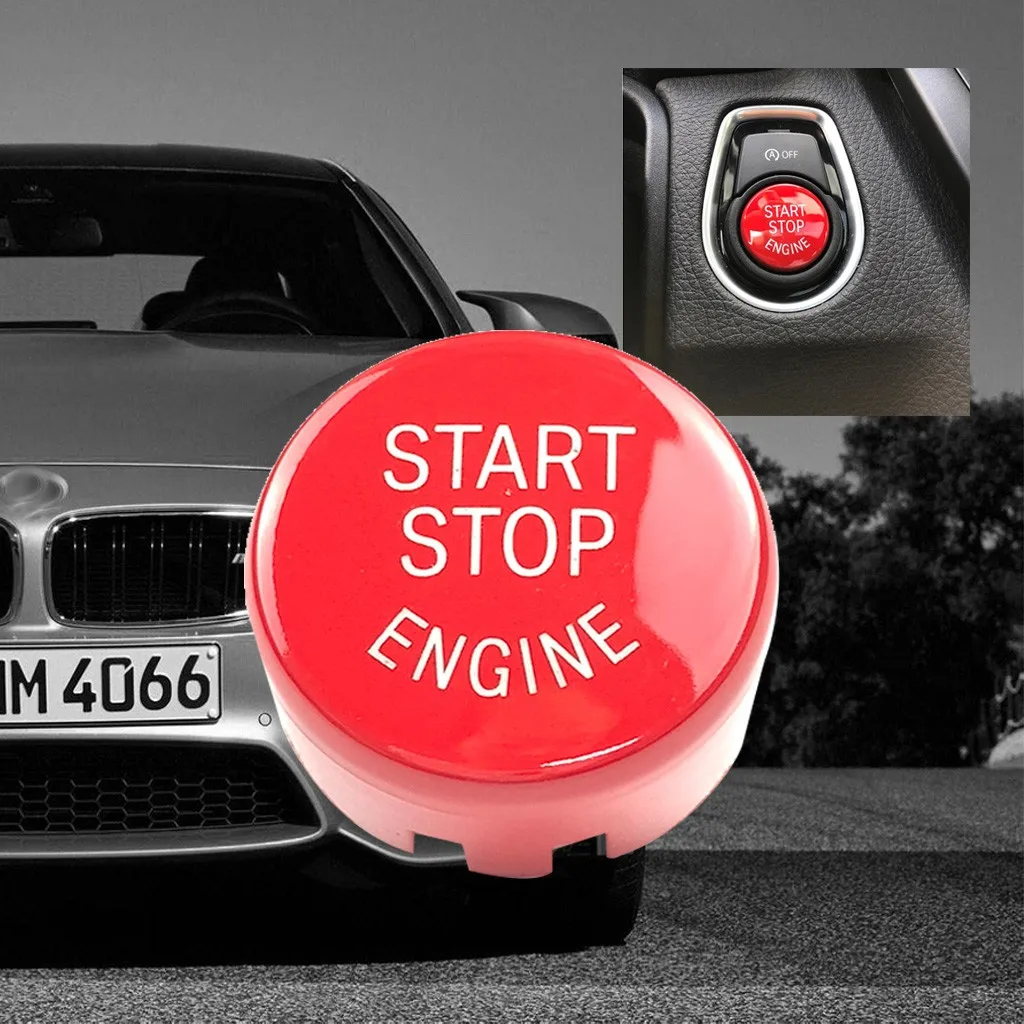 Автомобильный Кристалл Алмазный Кнопка запуска и остановки двигателя Замена