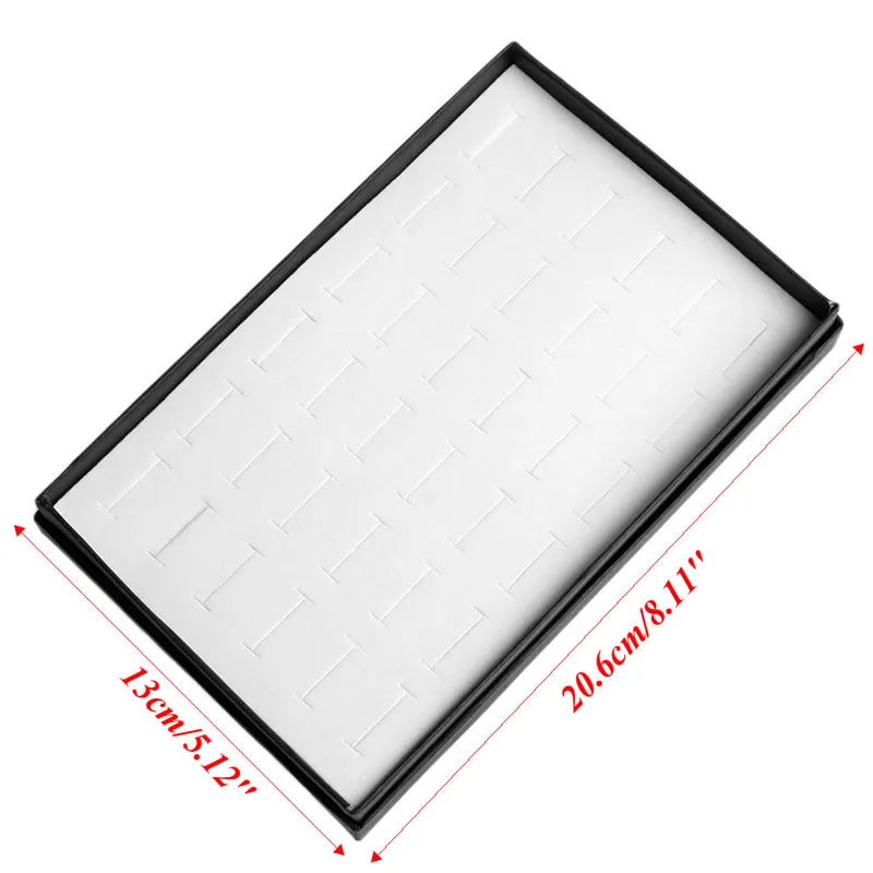 

36 Slots Ring Jewelry Display Storage Box Tray Showcase Organiser Earring Holder R2LE