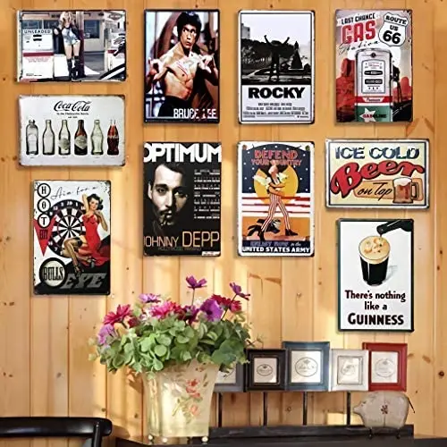 

New Metal Poster French Fries Hot & Crispy Try Some Today Vintage Metal Tin Sign 8x12 Inch Retro Home Decor Wall Art