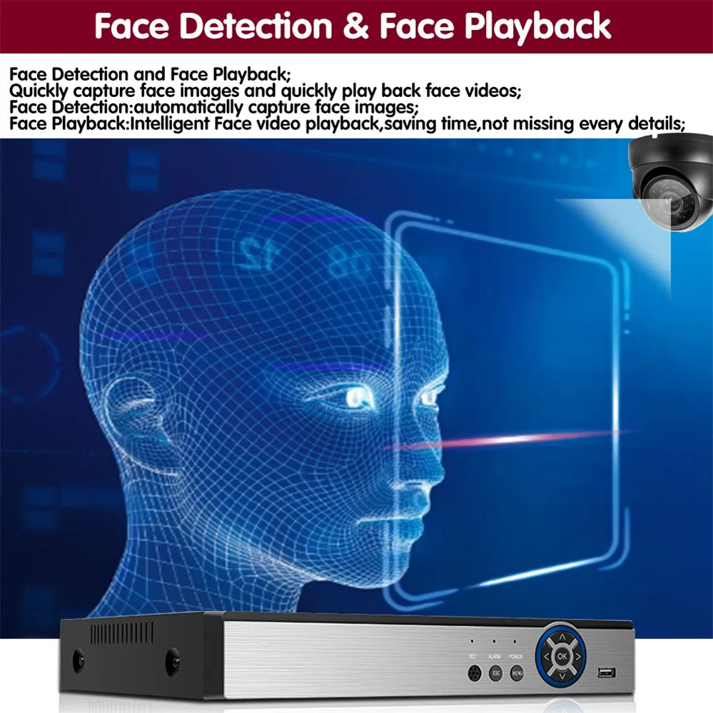 Камера видеонаблюдения AHD аналоговая Водонепроницаемая уличная камера с