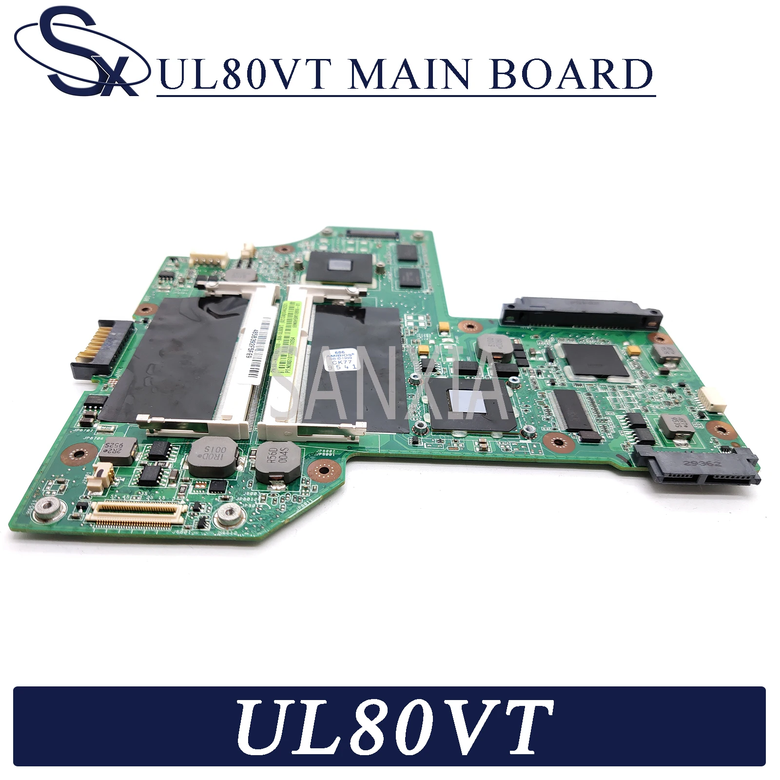 

KEFU UL80VT Laptop motherboard for ASUS UL80VT UL80V original mainboard SU7300-CPU G210M-512M