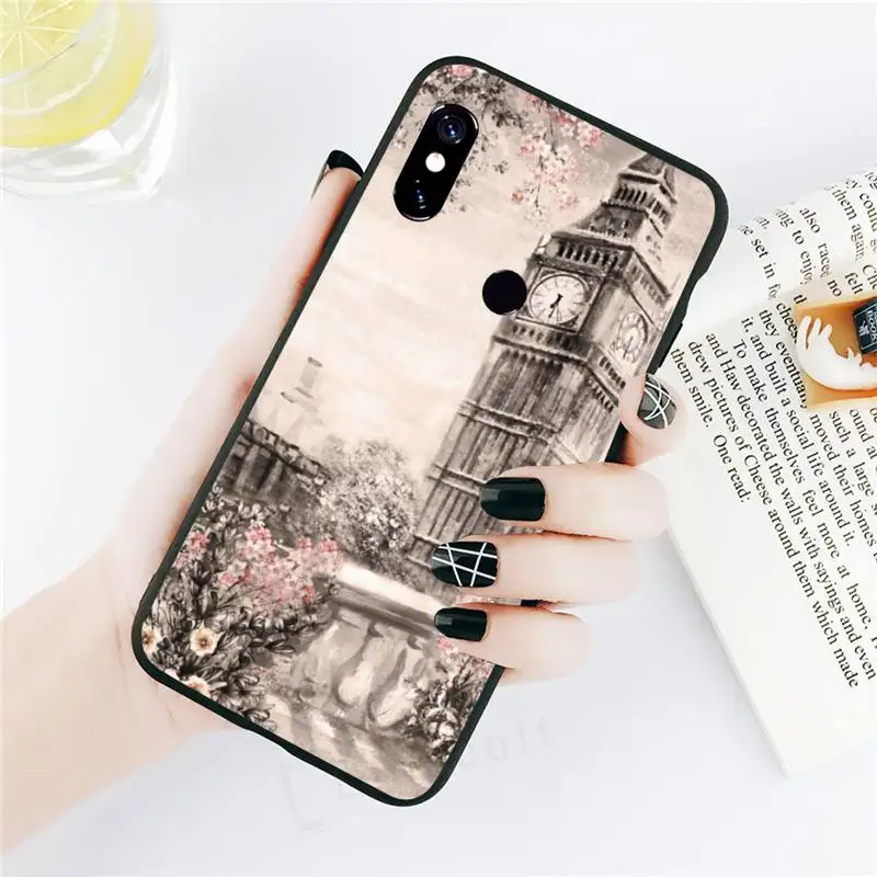 

Fashion London Paris New york Phone Case For Xiaomi Redmi note 7 8 9 t k30 max3 9 s 10 pro lite