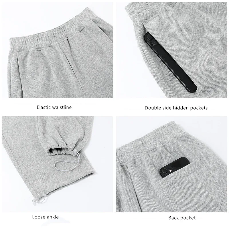 

USOHALL 2021 New Leisure Straight Sports Pants Ladies' Casual Legged Trousers