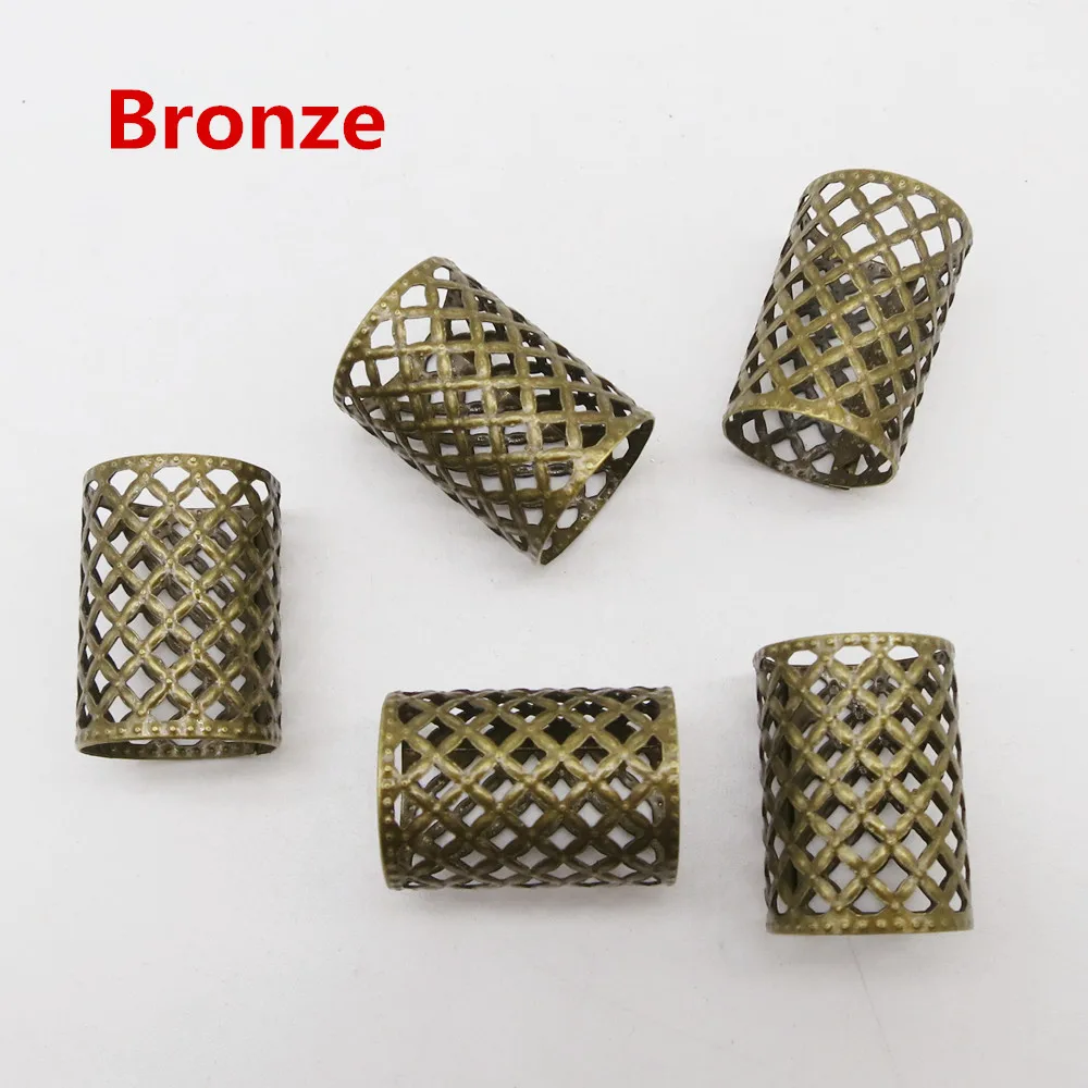 10 шт./упак. золотистые/Бронзовые большие регулируемые косы для волос dread Dreadlock