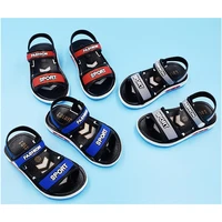 kids summer shoes children sandals for boys casual student flat beach shoes kids outdoor soft non slip leather sandals f0068