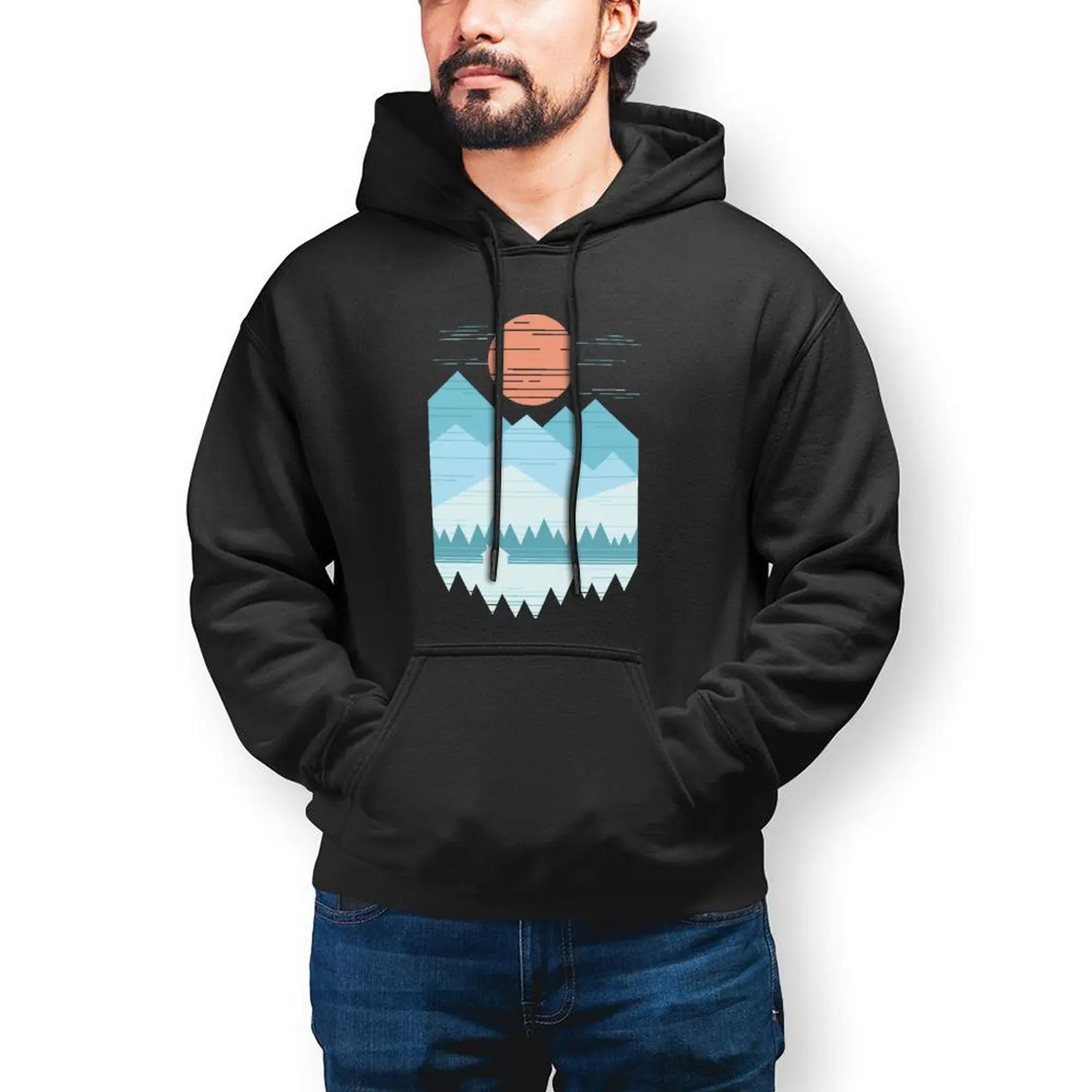 

Geometric Hoodie Outdoor Winter Hoodies Fashion Long Sleeve Cotton Pullover Hoodie Men XXX