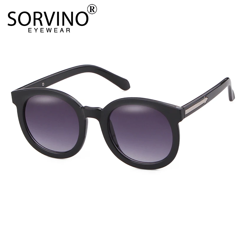 Женские Овальные Солнцезащитные очки SORVINO черные оранжевые или зеркальные