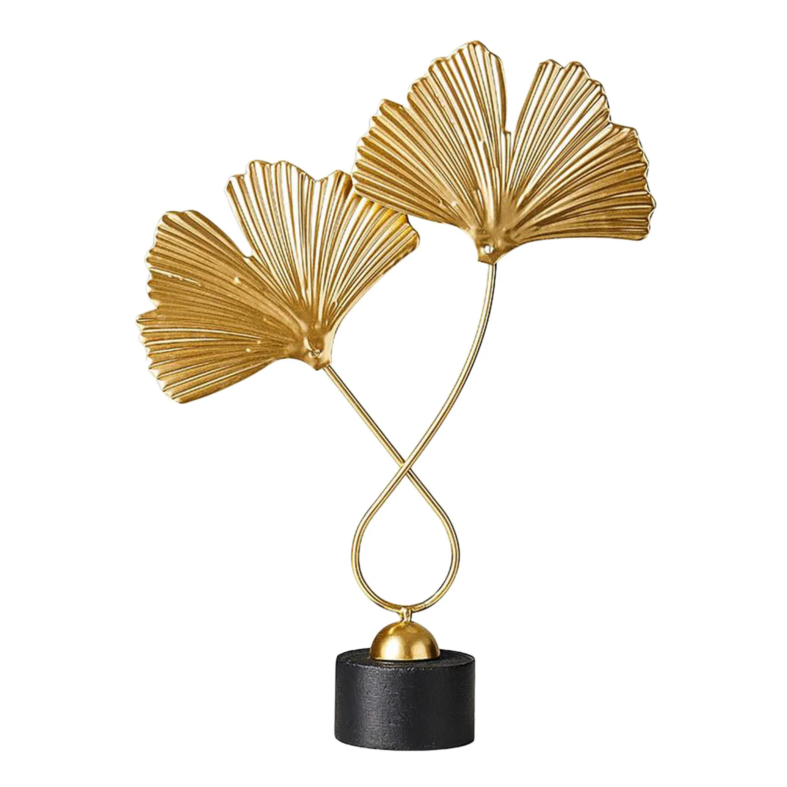 Маленькая металлическая и деревянная скульптура современный декоративный