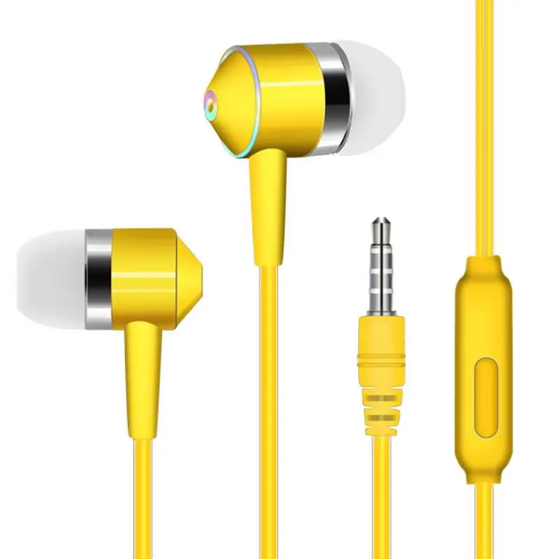 

1pcs Universal Mobile Phone Headset In-ear Mobile Phone Headset Line Control Subwoofer With Wheat Earphones For iPhone Xiaomi