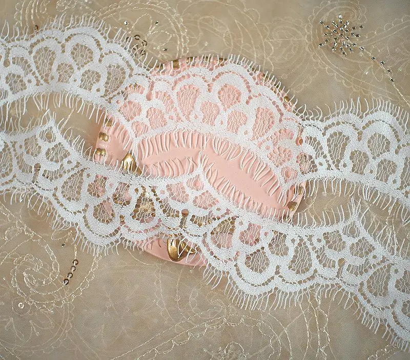 9 м/партия черно-белая кружевная ткань с ресницами аксессуары для одежды сделай