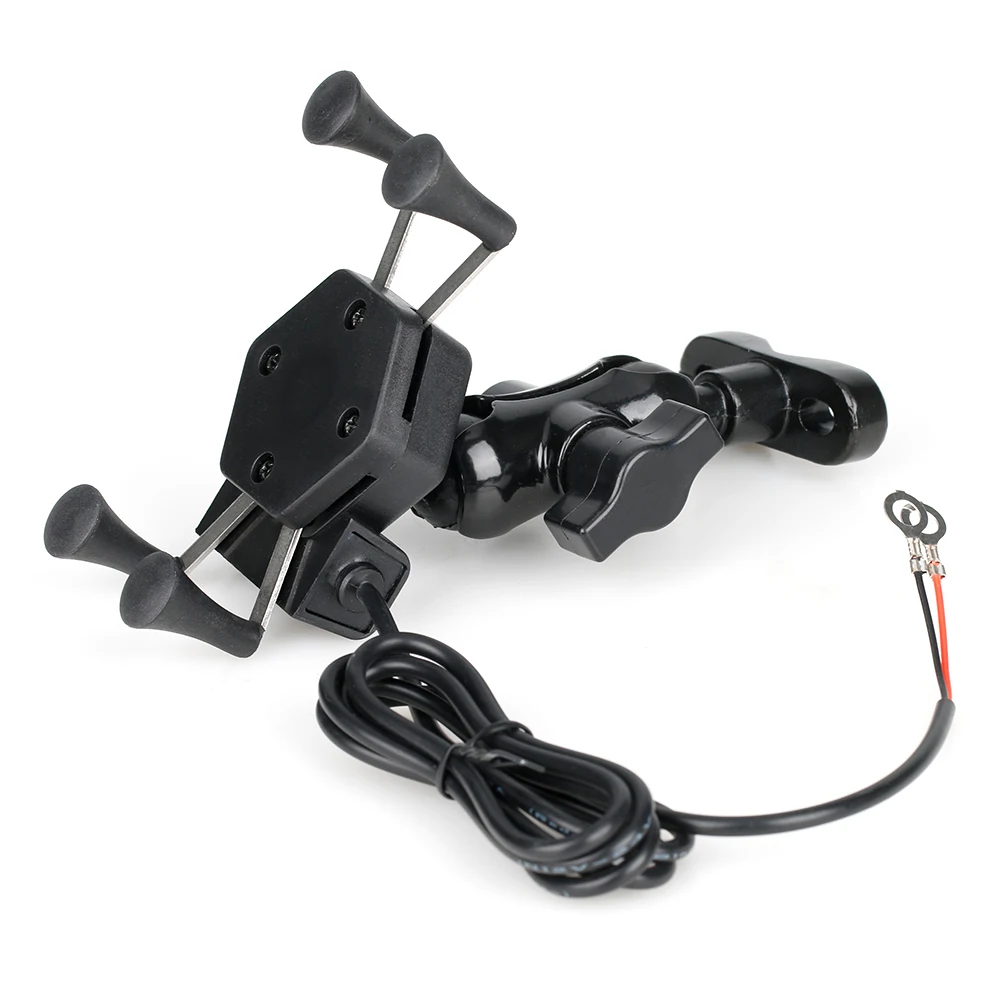 Держатель телефона с USB для мотоцикла YAMAHA YZF R1 R3 R6 R1S R1M R15 R25 R125 с креплением для GPS навигации.