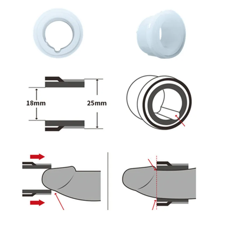 Кольцо для пениса с защитой от крайней плоти кольцо коррекции головки тренажер