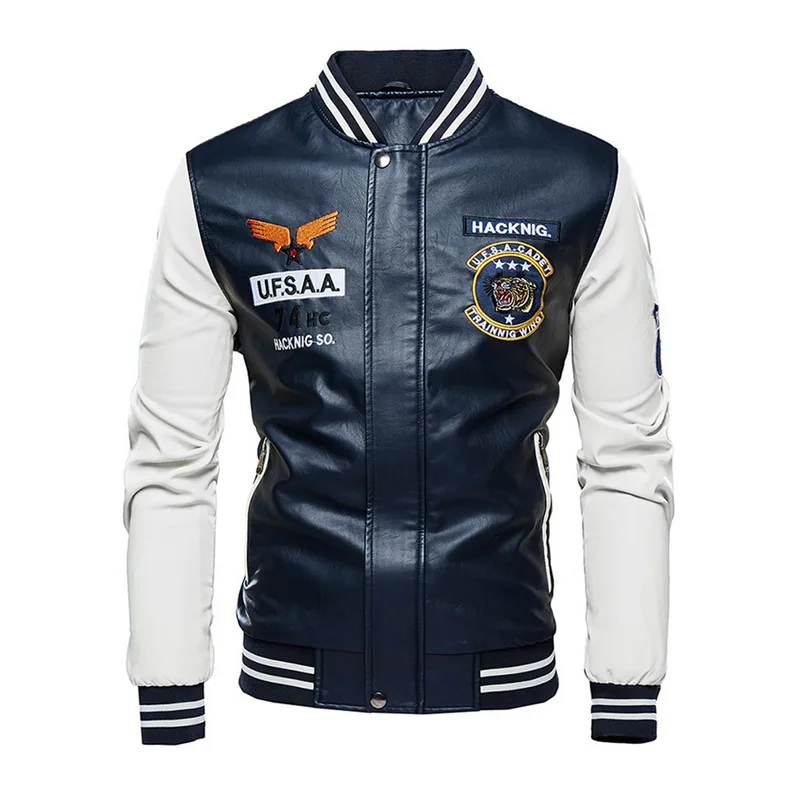 HEFLASHOR зимняя мотоциклетная куртка мужская искусственная кожа пальто