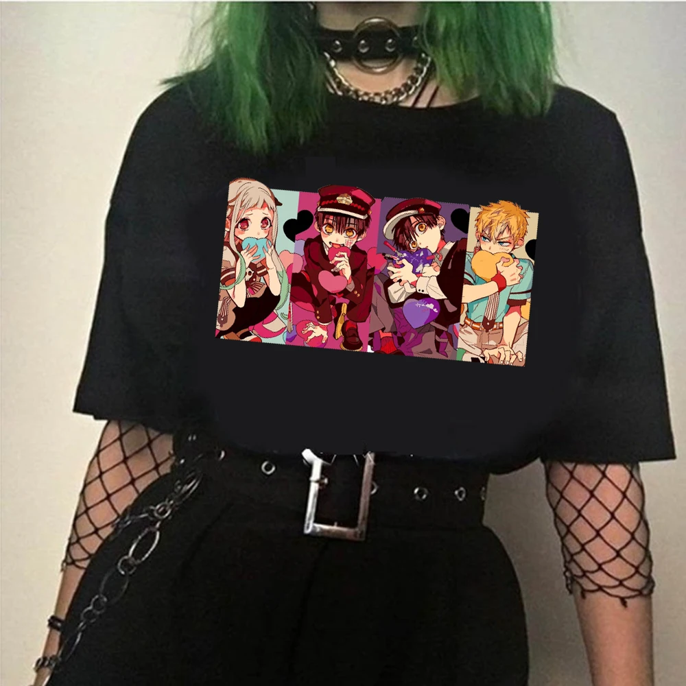 

Anime Toilet-bound Hanako-kun Fashion Unisex T-shirts Harajuku Tee Round Neck Short Sleeve Streetwear Summer Tops