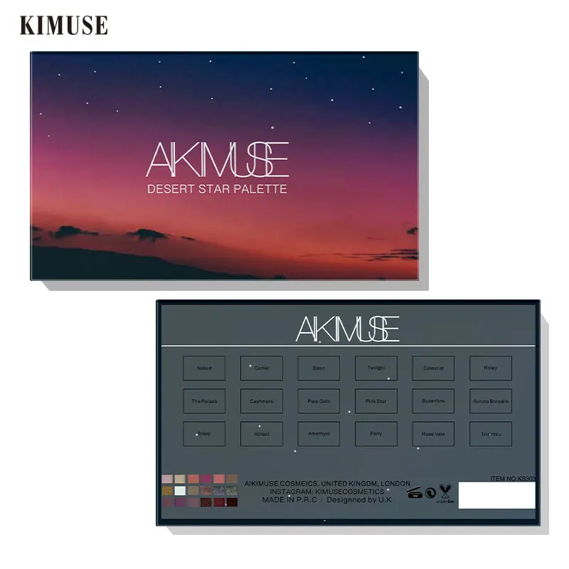 KIMUSE 18 видов цветов Desert Star палитра теней для век мерцающие легко носить блестящий