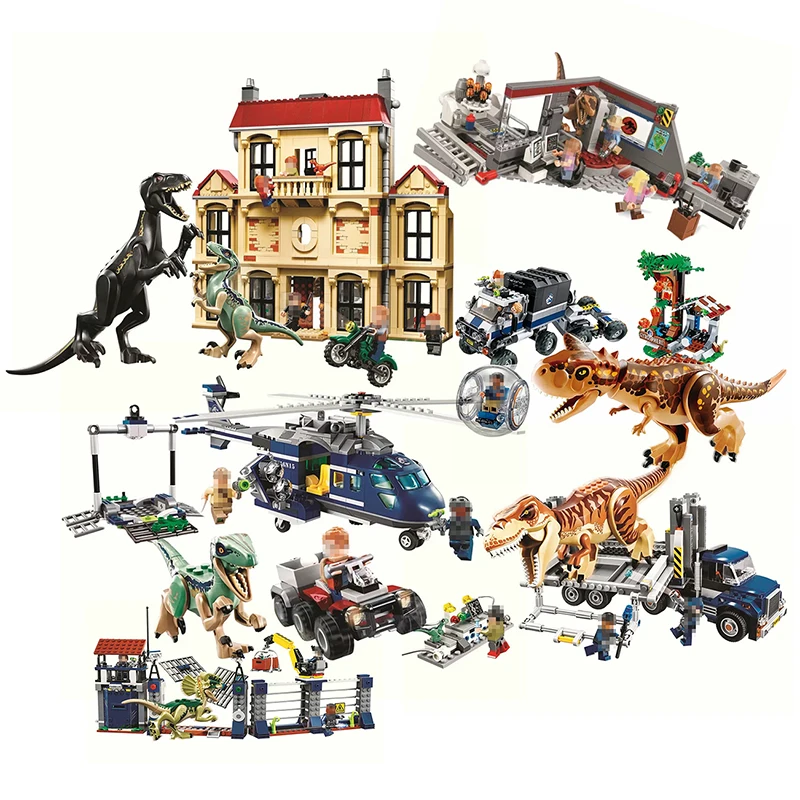 

Парк Юрского периода, динозавр, индораптор, вращающаяся площадка в локвуде, совместима со строительными блоками, игрушки