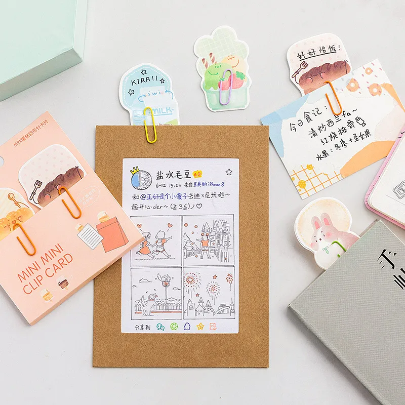 6 компл./лот удобный зажим для бумаги серии декоративные планировщик бумажный