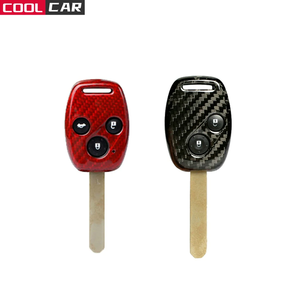 Углеродное волокно ключ чехол в виде ракушки 2 и 3 кнопки дистанционного ключа для