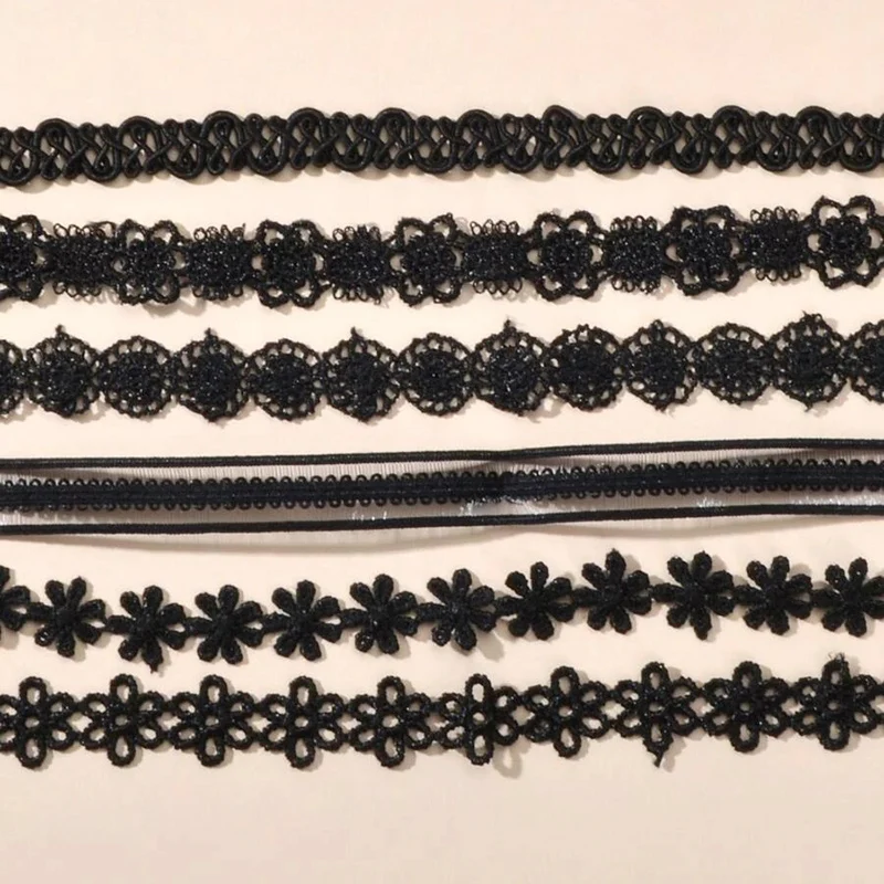 Женское Ожерелье-чокер классическое женское ожерелье из стрейчевого бархата 6