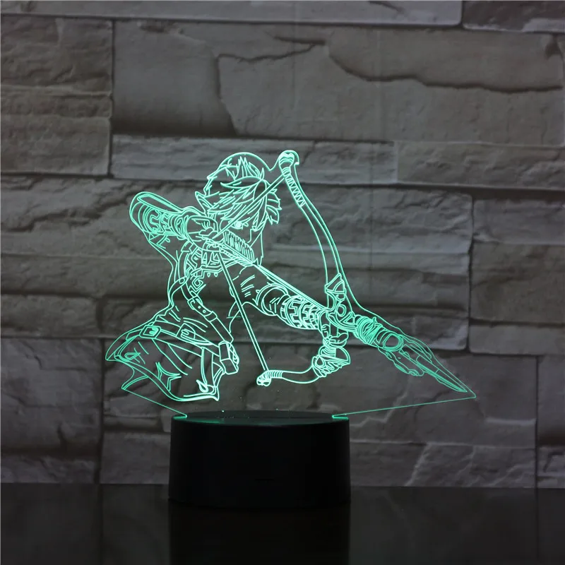 Креативный подарок 3d Маленькая ночная лампа украшение Иллюзия Красочные