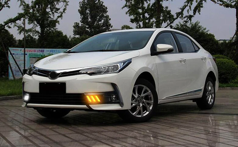Для Toyota Corolla 2017 2018 Автомобильная мигающая противотуманная фара крышка