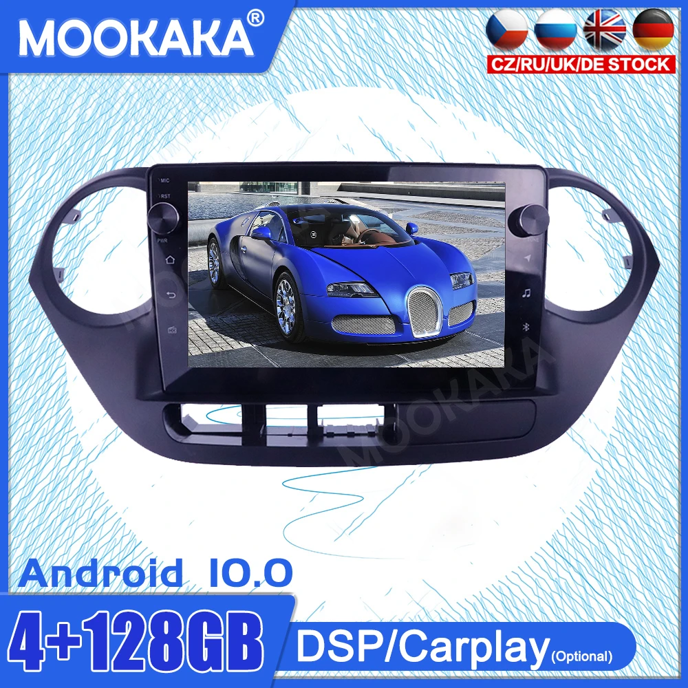 

4+128G Android10 For Hyundai I10 2013-2016 Car GPS Navigation Auto Tape Radio Stereo Video Multimedia Player Carplay HeadUnit