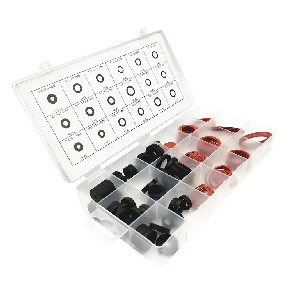 

141pcs O-Ring Tap Seal Gasket Rubber Washer Heat Resistant For Shower Hose Plumbing For Valve Cylinder Spacer for Different