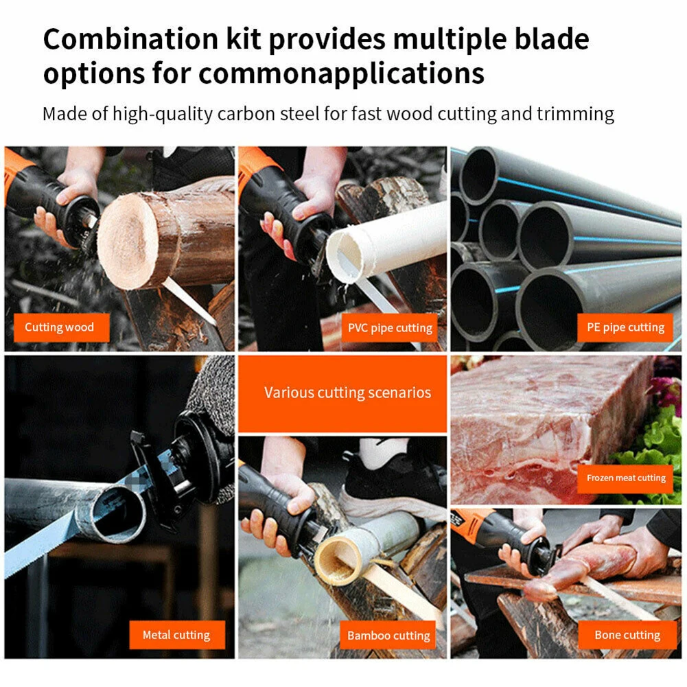 

Replacement Saw Blade 60pcs Metal Wood Plastic T-Shank Sawing High carbon steel