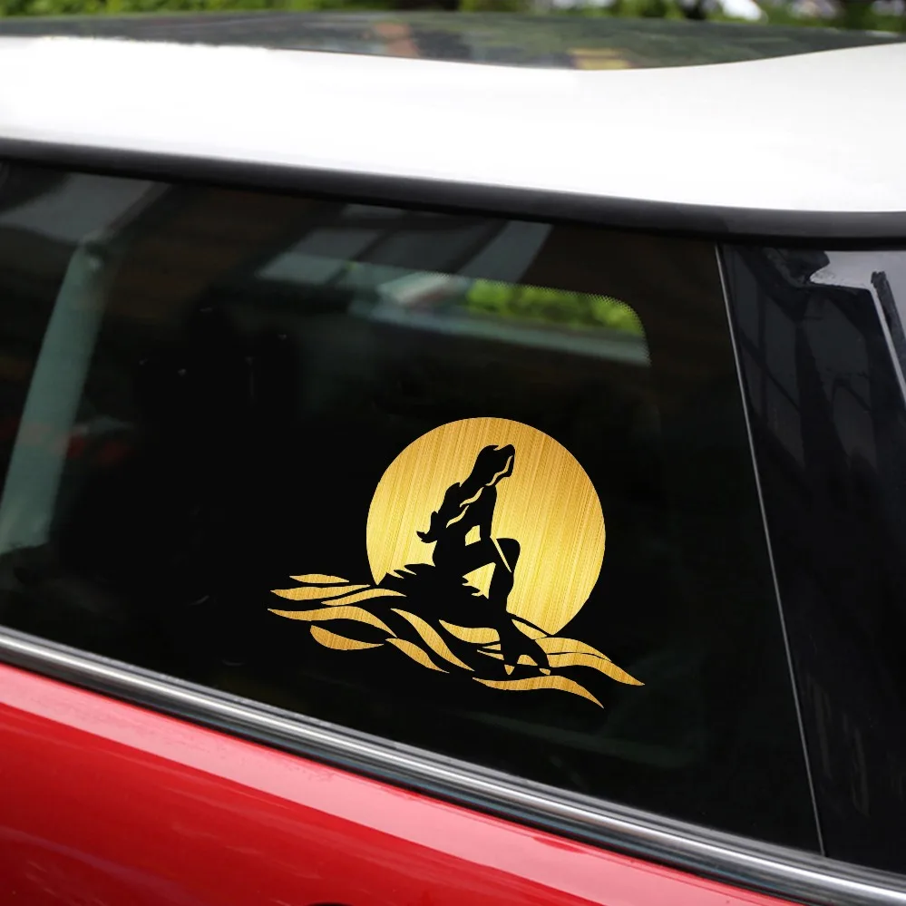 Наклейки и наклейки на автомобильный бампер Русалка под луной Стайлинг