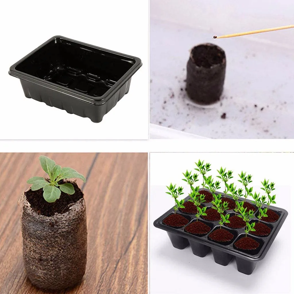 #47 12 ячеек горшок для садового растения семена сада Jardinage Macetas растений растет
