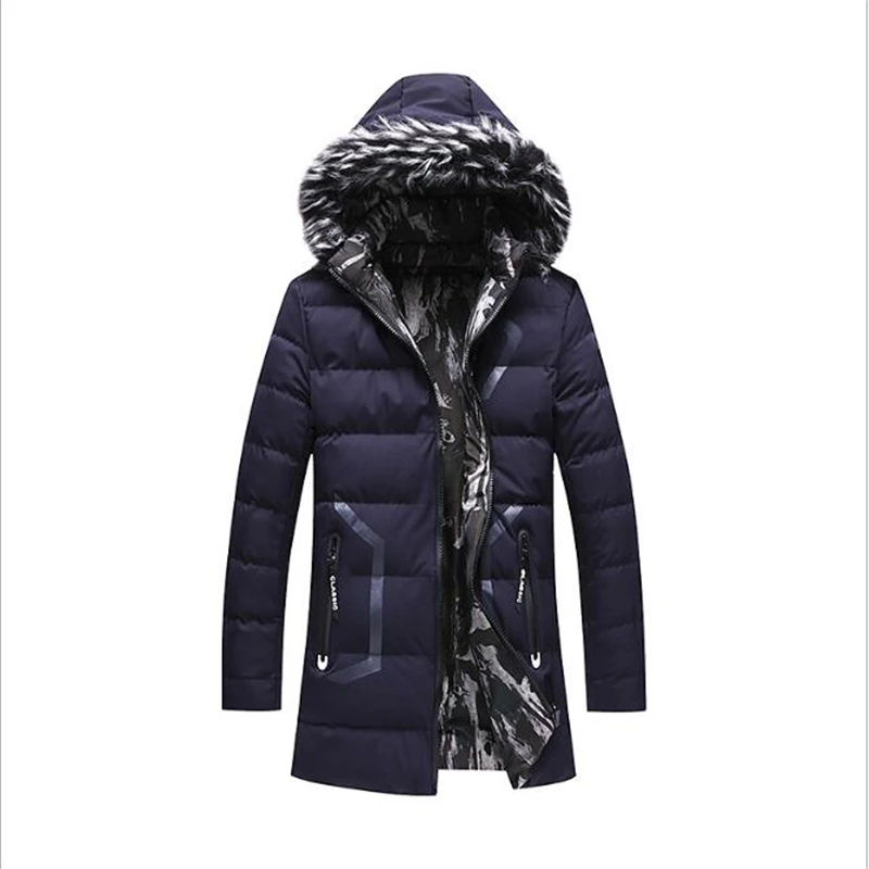 

U Winter Men Hats Thank Next Clothes Long Cotton Coat New Mens Thickening Hooded Padded Jacket